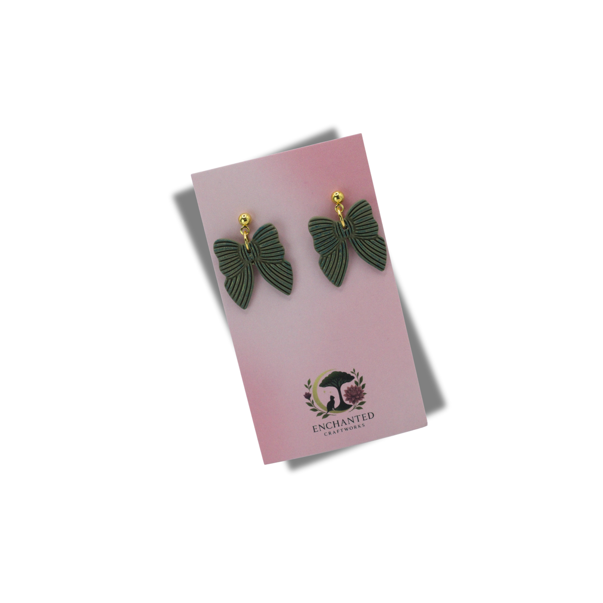 Mini Grace Bows Polymer Clay Dangle Earrings