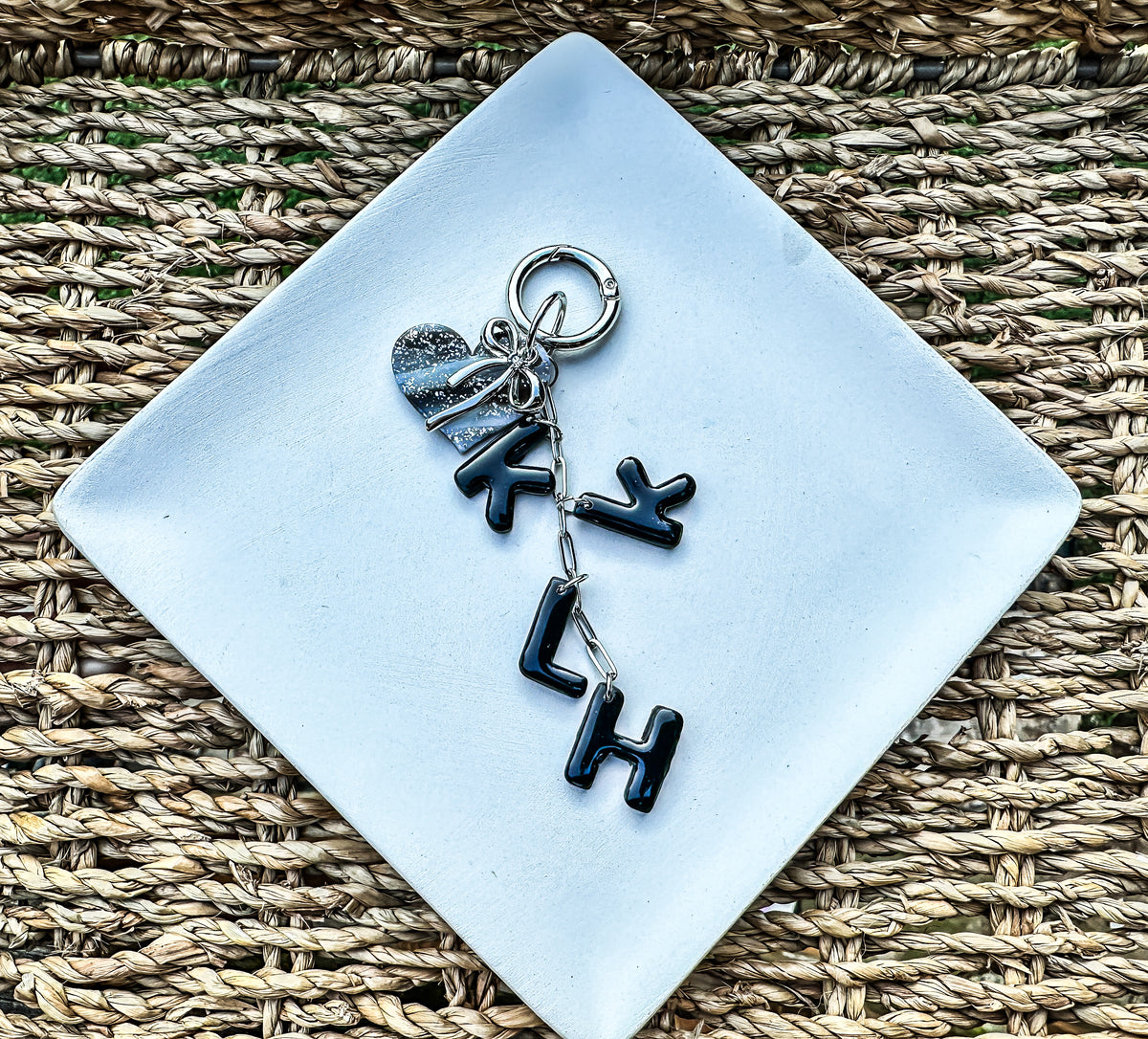 Enchanted Custom Initial Keychain