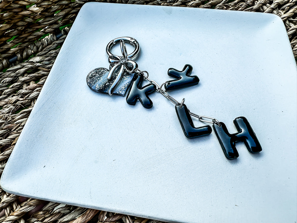 Enchanted Custom Initial Keychain