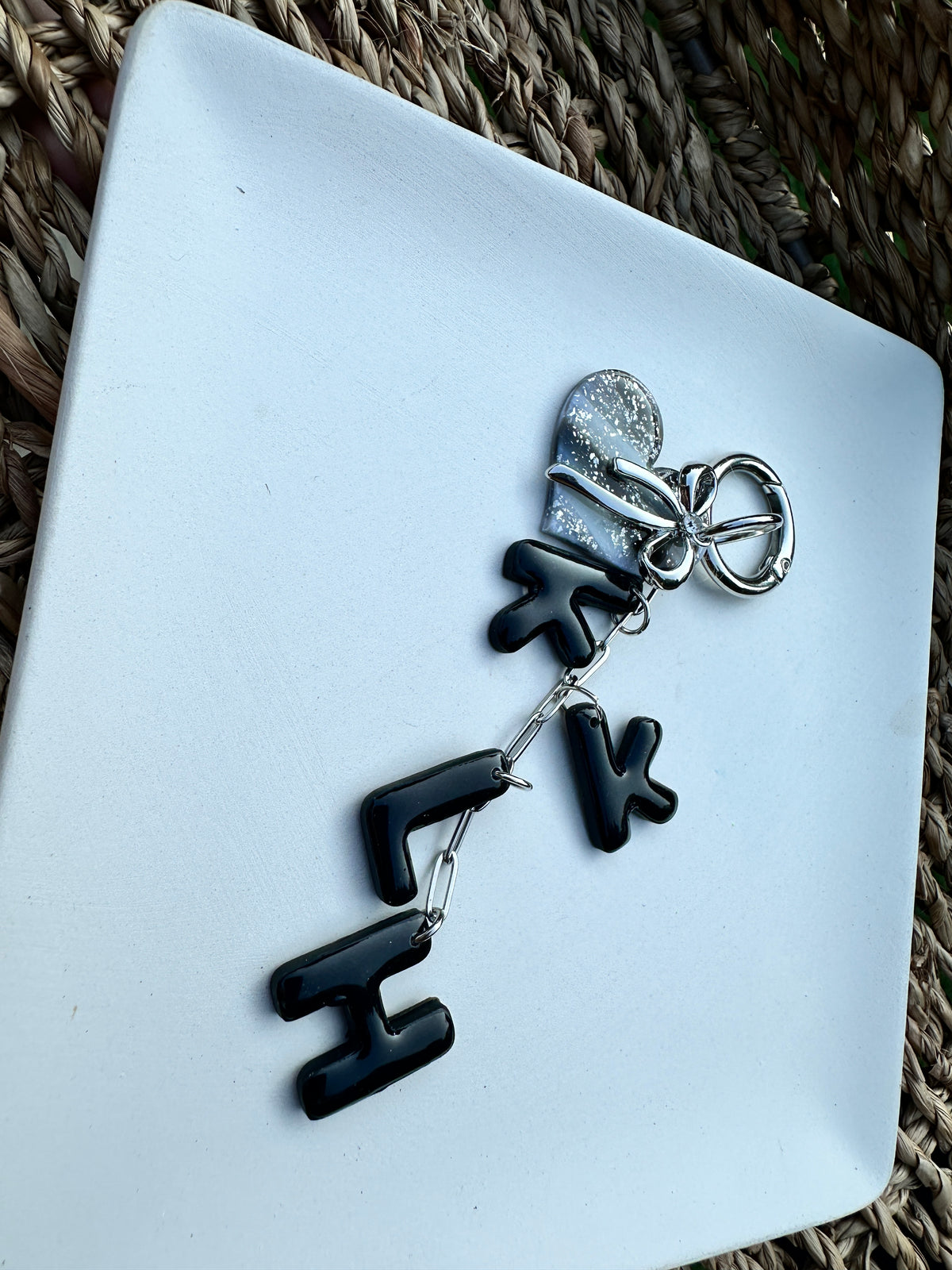 Enchanted Custom Initial Keychain