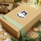Cute Kawaii Ghost Sticker — Skull Bow Halloween Laptop Decal