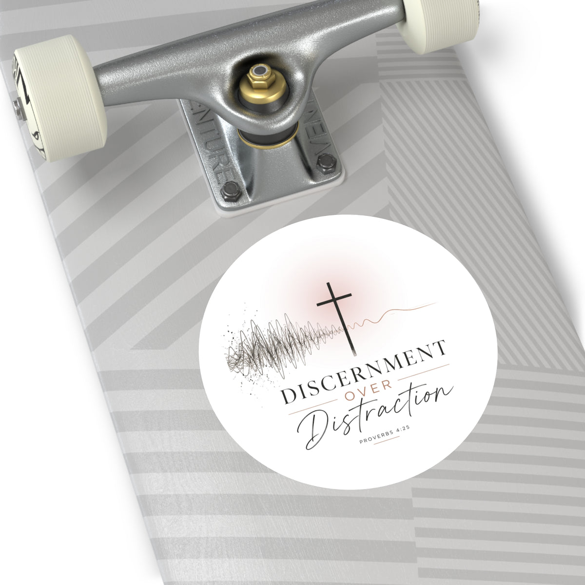Discernment Over Distraction Round Sticker