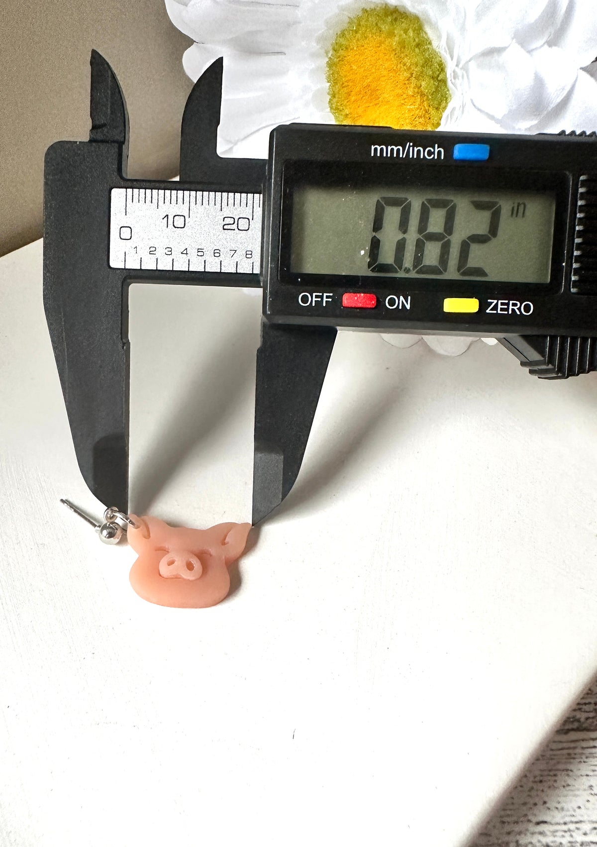 Piglet Polymer Clay Dangle Earrings