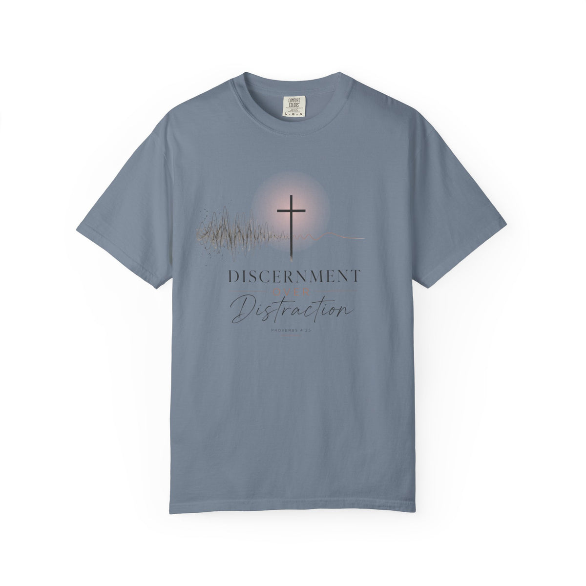 Discernment Over Distraction Cross T-Shirt