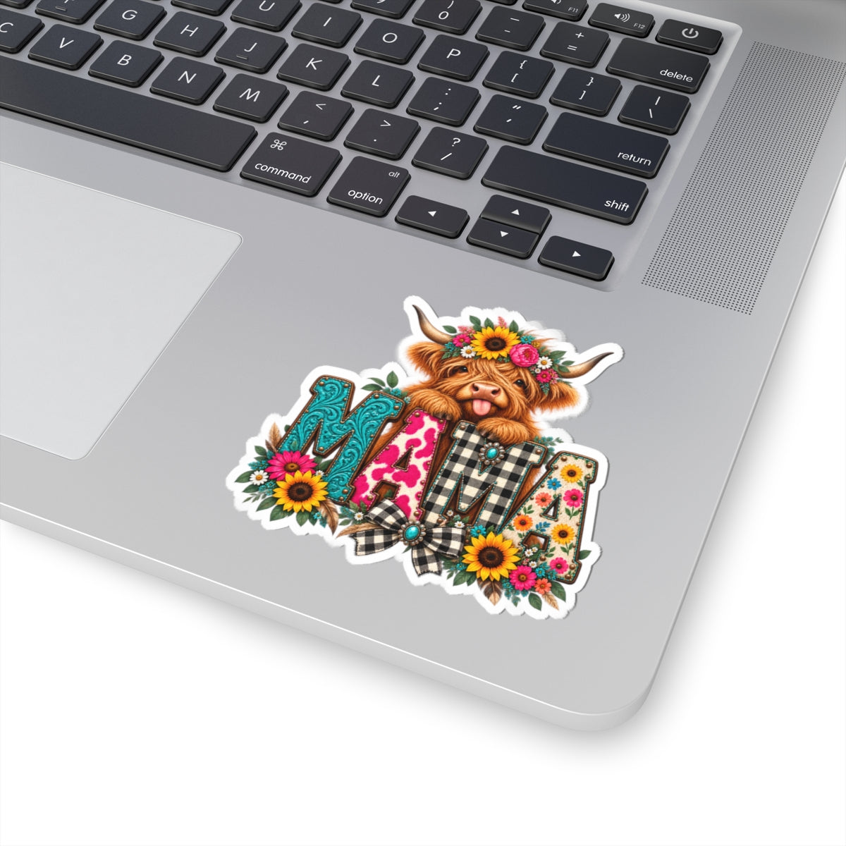 Mama Highland Cow Kiss-Cut Sticker