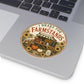 I Brake for Farmstands Round Vinyl Sticker