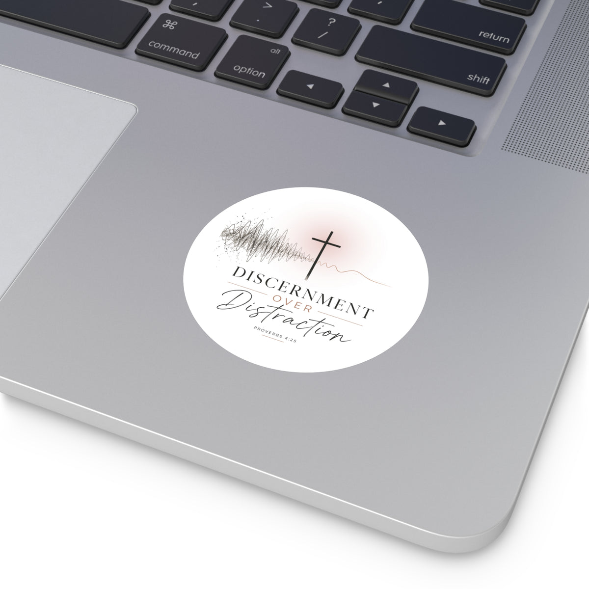 Discernment Over Distraction Round Sticker