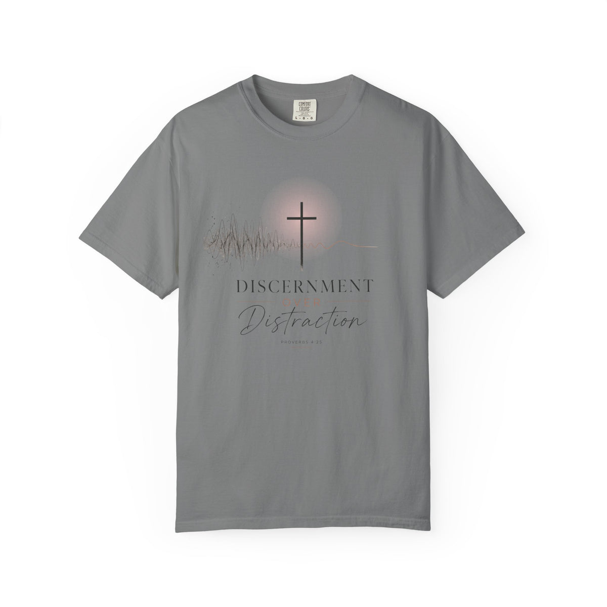 Discernment Over Distraction Cross T-Shirt
