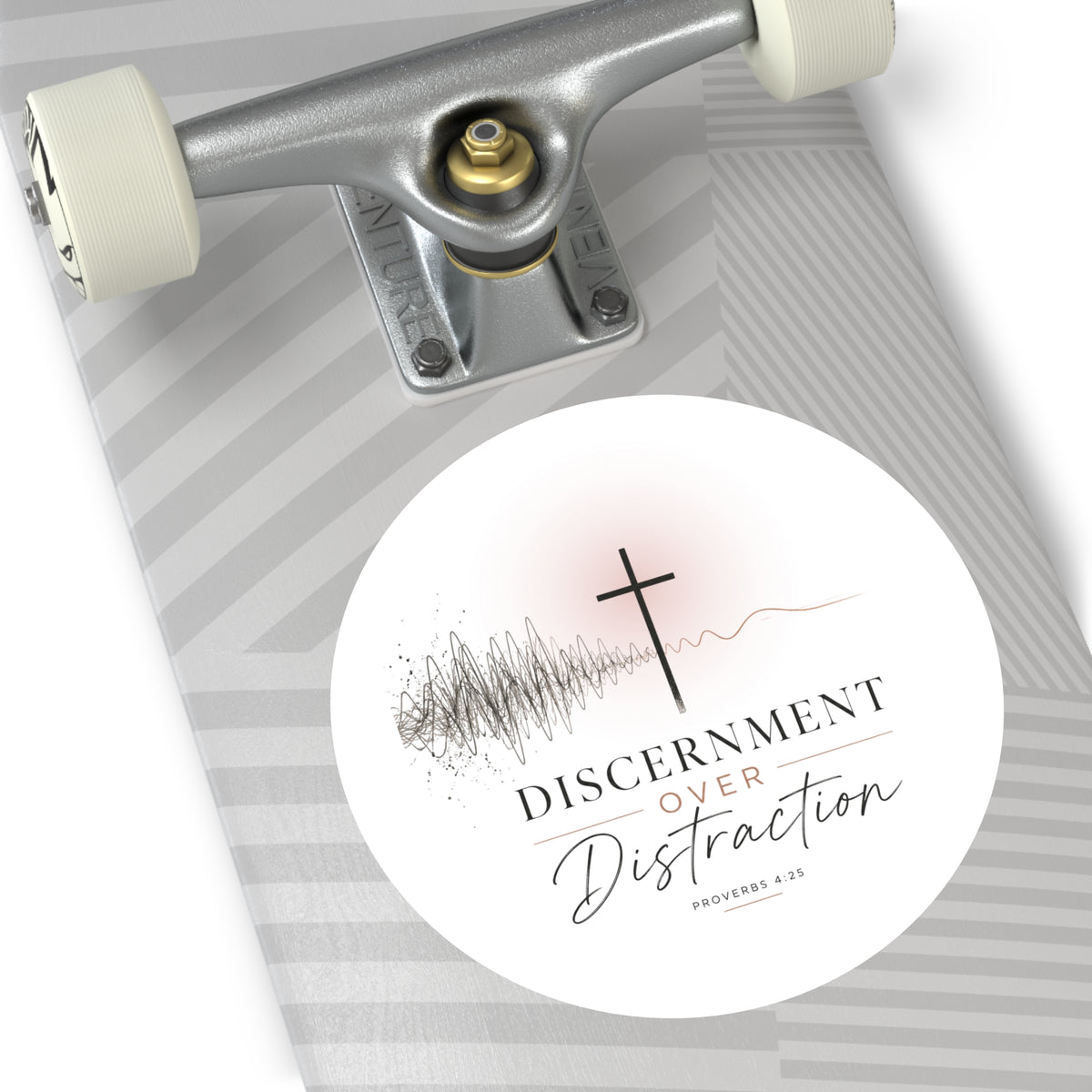 Discernment Over Distraction Round Sticker