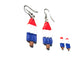 Patriotic Popsicle Clay Earrings