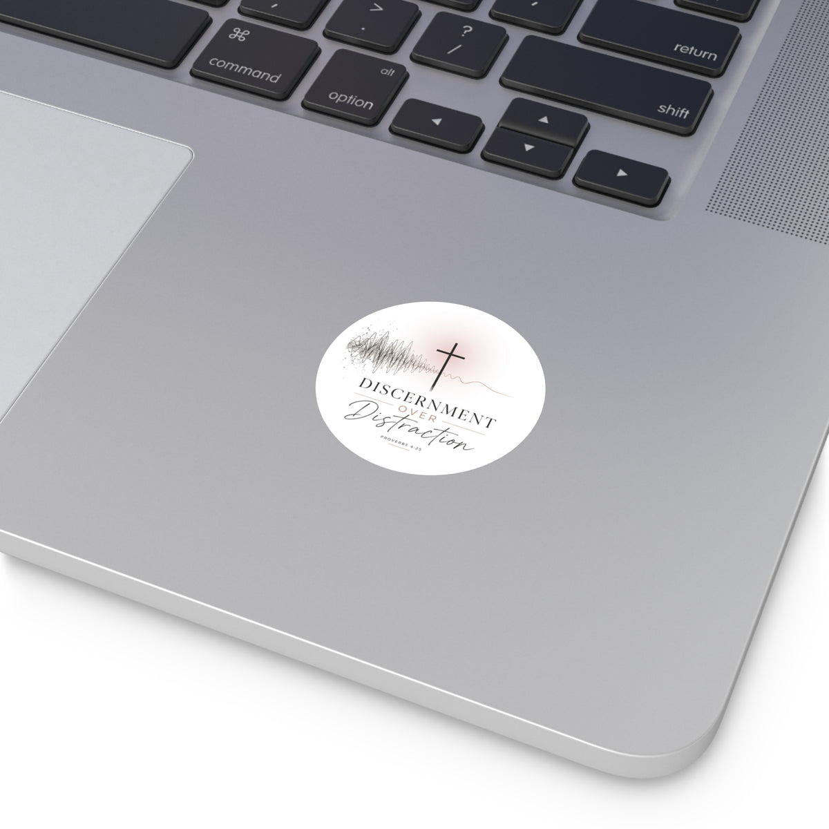 Discernment Over Distraction Round Sticker