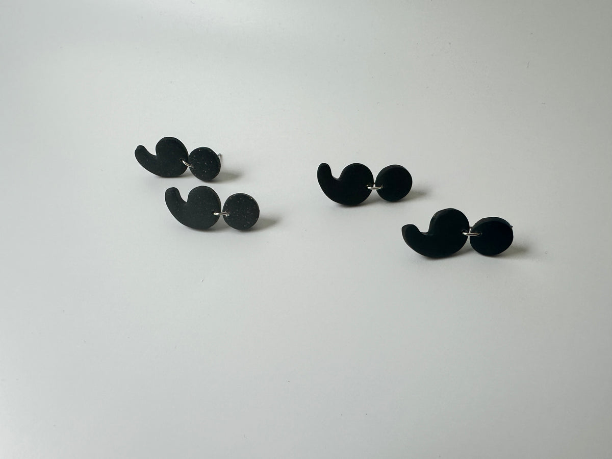 Semicolon Statement Polymer Clay Dangles