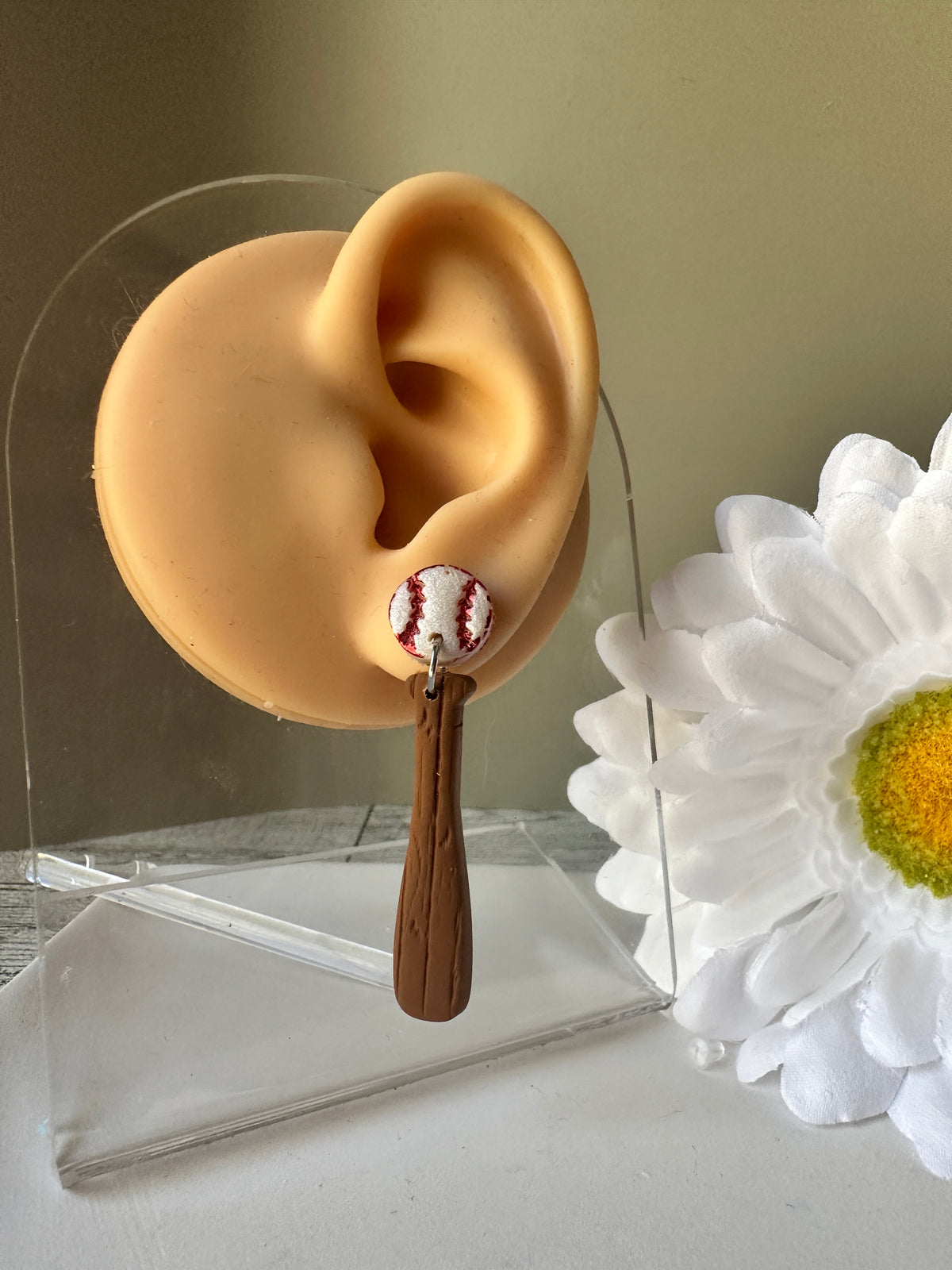 Baseball & Softball Polymer Clay Dangle Earrings