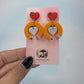 Teacher Pencil Heart Earrings