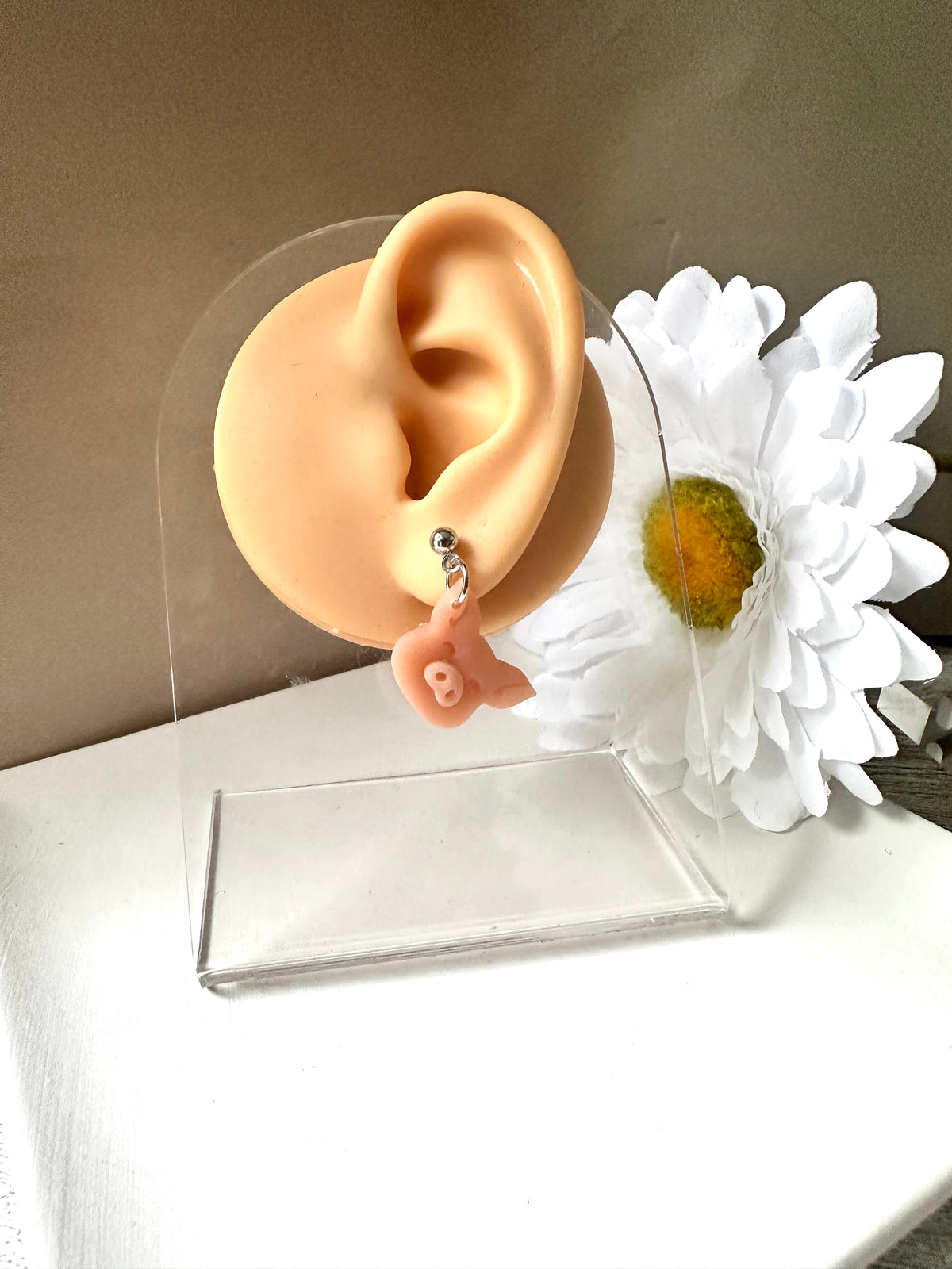 Piglet Polymer Clay Dangle Earrings