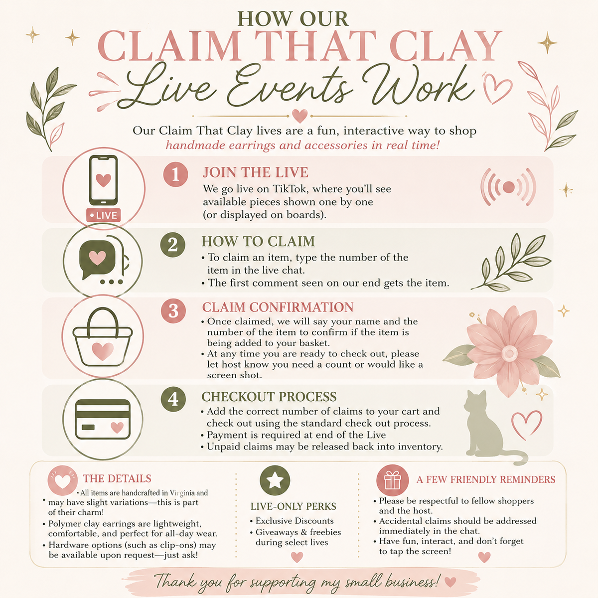 Claim that Clay DANGLE - Live Earring Claims