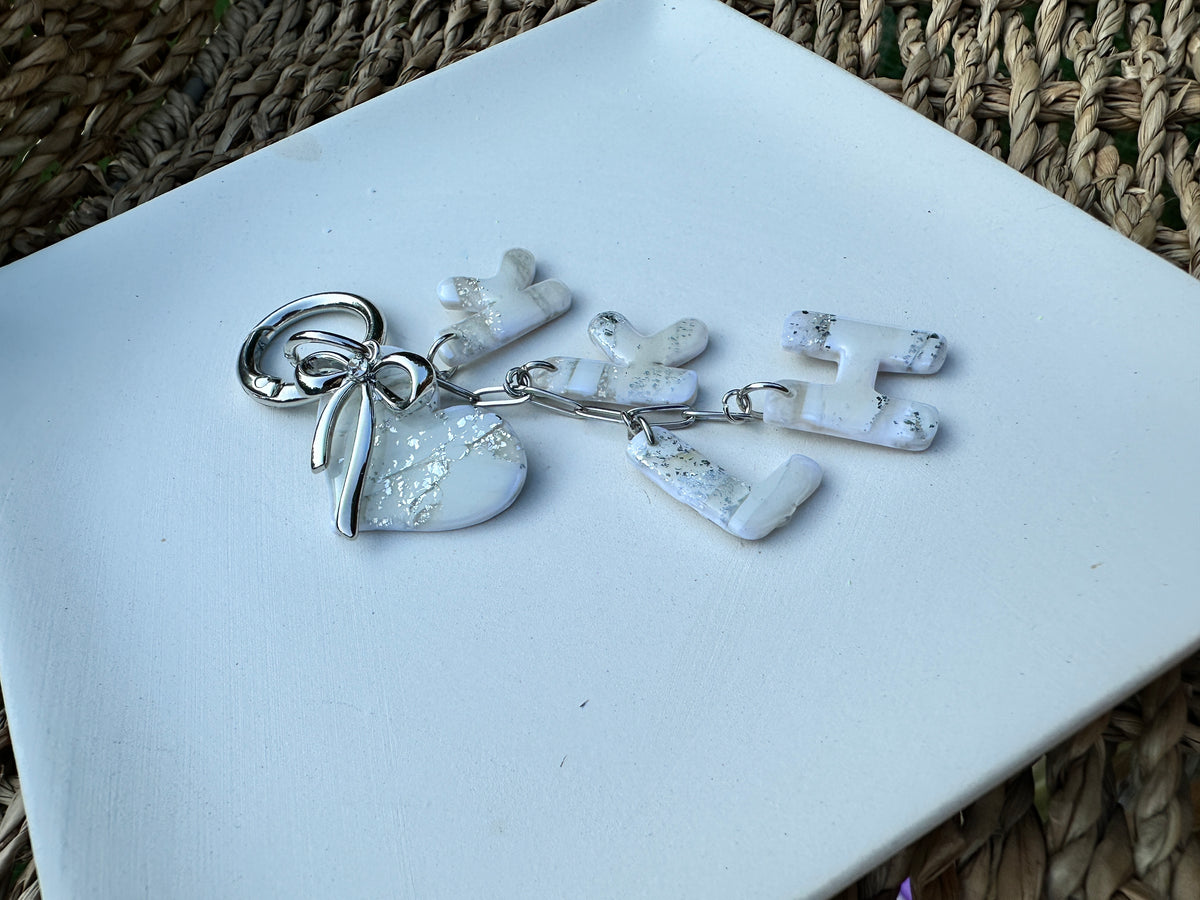Enchanted Custom Initial Keychain