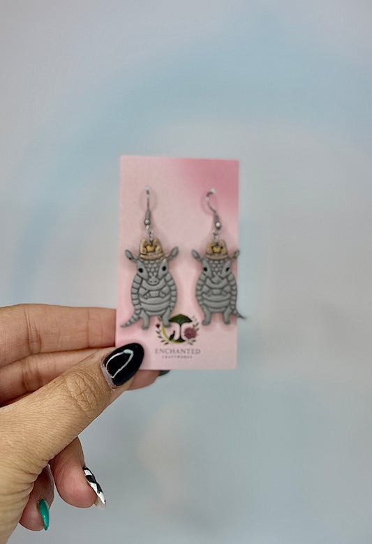 Armadillo Cowgirl Earrings