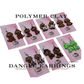 Halloween Dog Clay Earrings