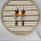 Back-to-School Heart Stack Clay Dangle Earrings