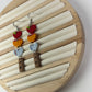Back-to-School Heart Stack Clay Dangle Earrings