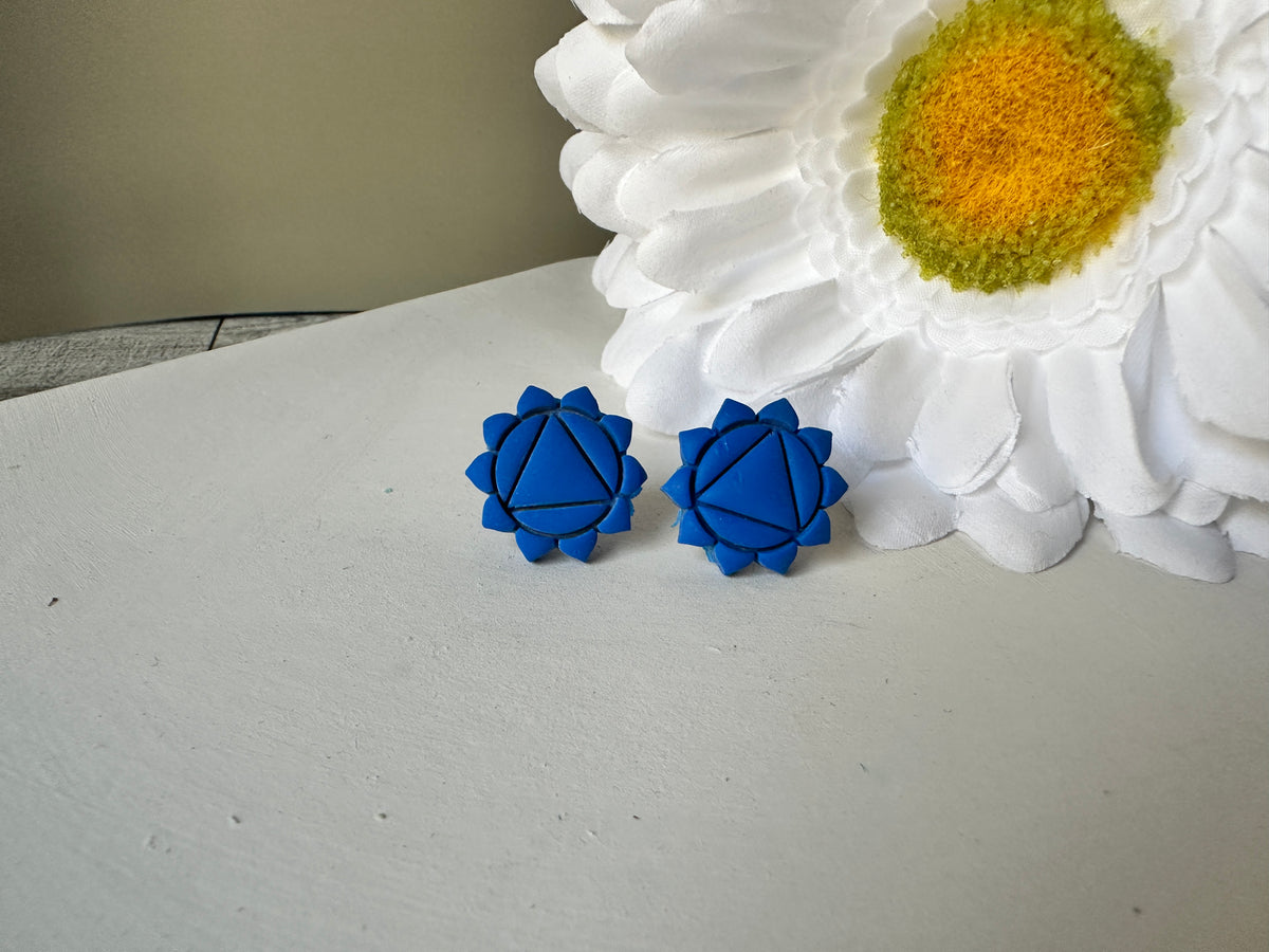 Chakra - Inspired Polymer Clay Stud Earrings
