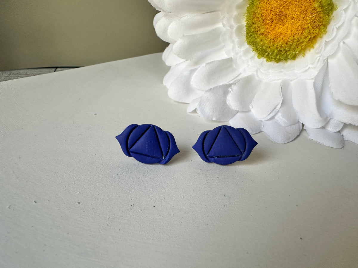 Chakra - Inspired Polymer Clay Stud Earrings