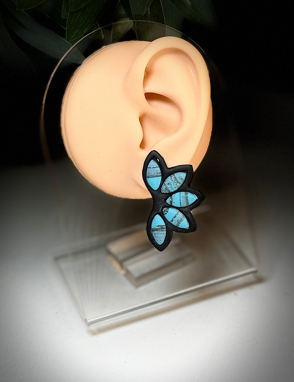 Petal Cluster Butterfly Polymer Clay Earrings