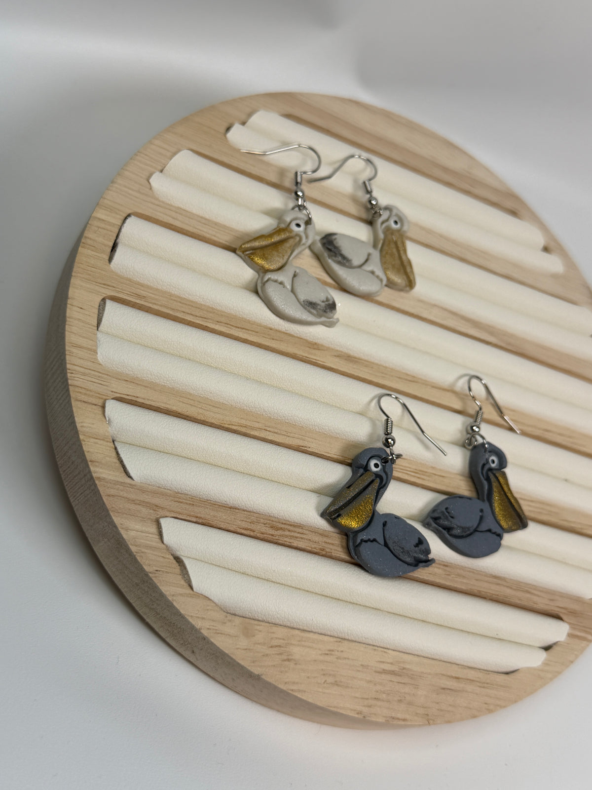 Pelican Clay Dangle Earrings
