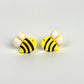 Bumblebee Polymer Clay Stud Earrings
