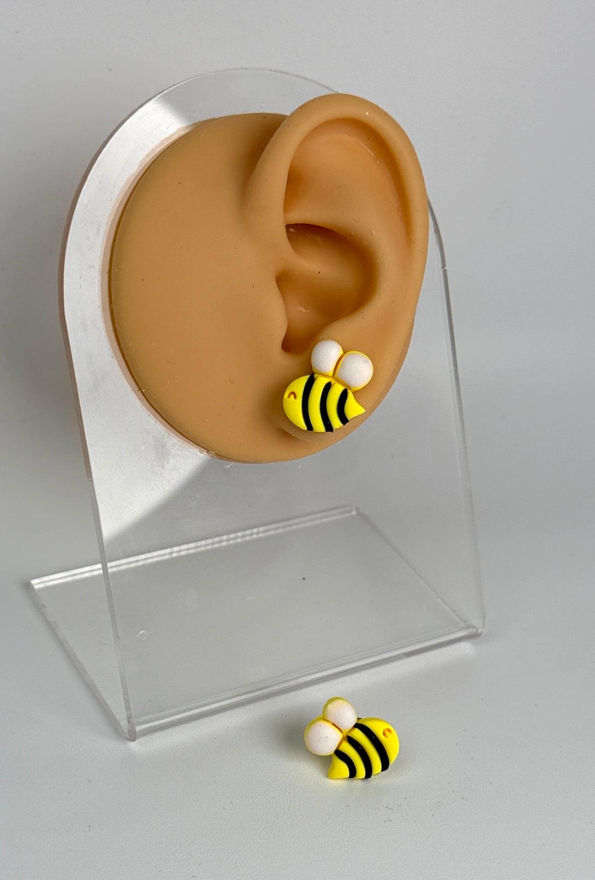 Bumblebee Polymer Clay Stud Earrings