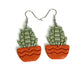 Succulent Plant Clay Earrings