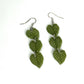 Monstera Leaf Cascade Clay Earrings