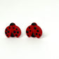 Lucky Ladybug Stud Polymer Clay Stud Earrings