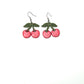 Cherry Clay Dangle Earrings