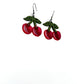 Cherry Clay Dangle Earrings