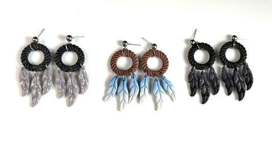 Dreamcatcher Polymer Clay Earrings