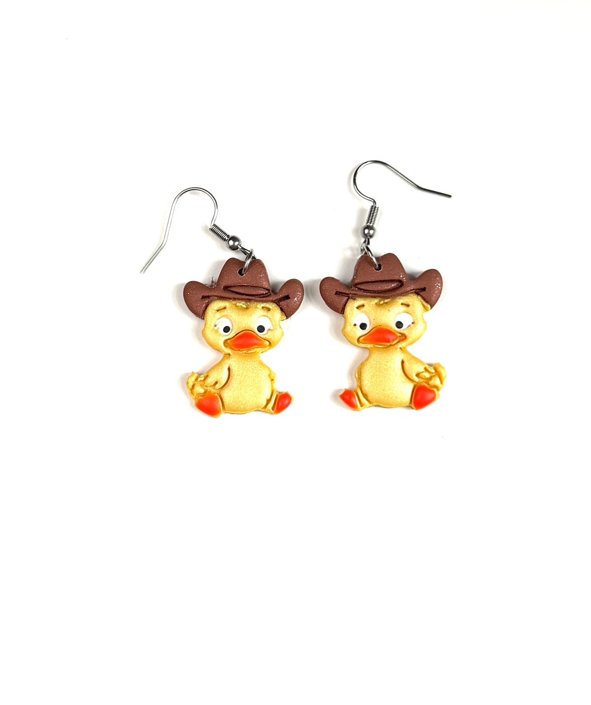 Cute Cowboy Duck Earrings