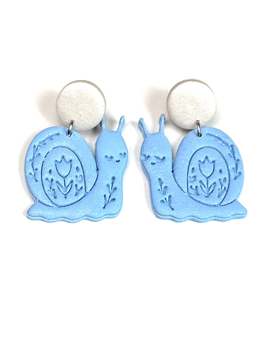 Garden Snail Stud Earrings