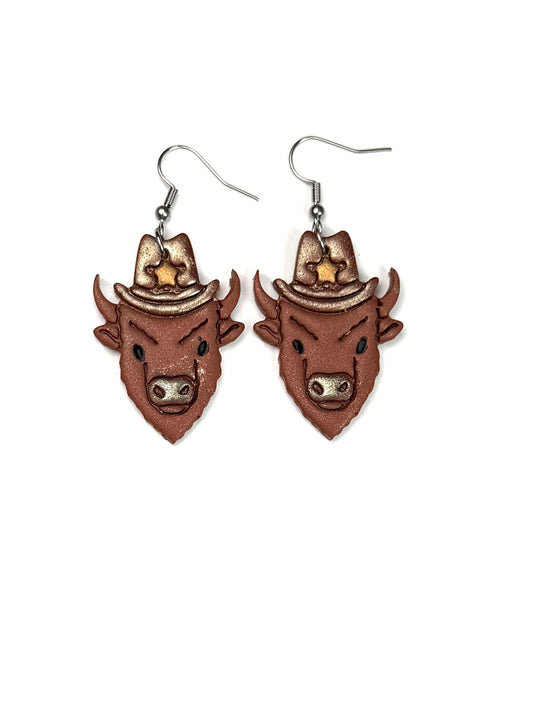 Buffalo Bison Earrings