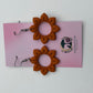 Boho Mandala Clay Earrings