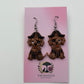 Halloween Dog Clay Earrings