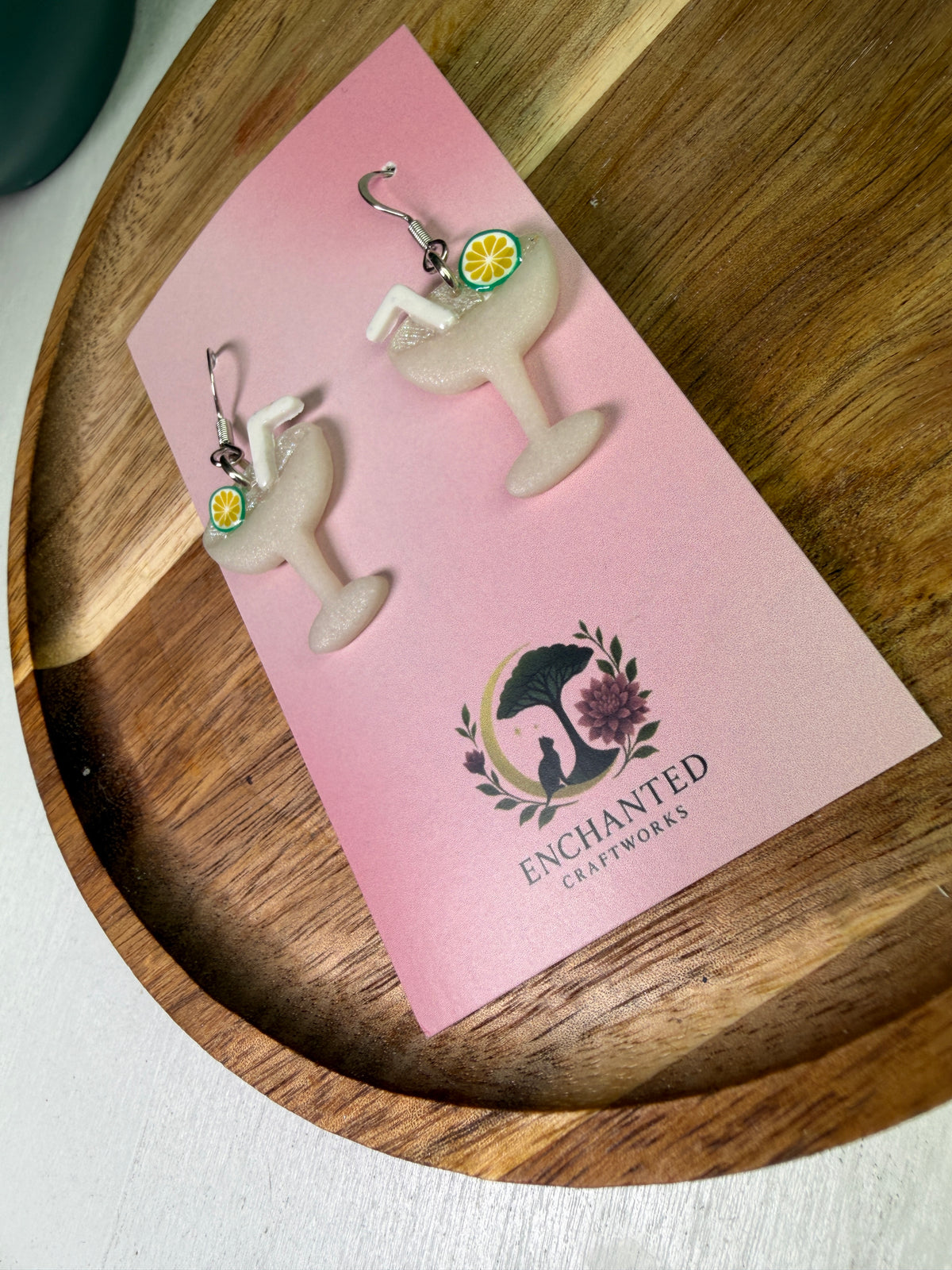 Enchanted Margarita Dangles - Polymer Clay Earrings