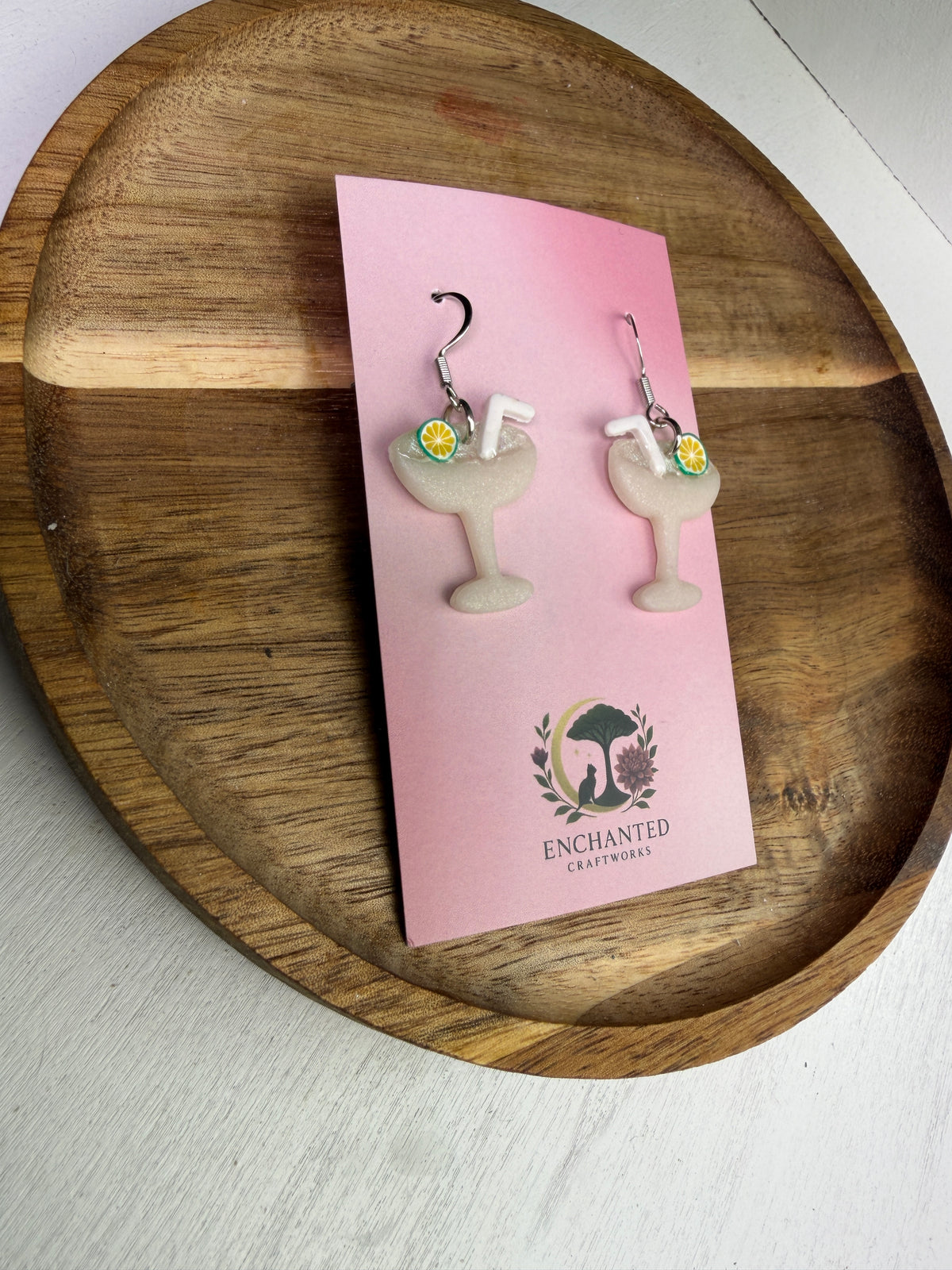 Enchanted Margarita Dangles - Polymer Clay Earrings