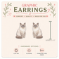 Seal Bicolor Ragdoll Cat Graphic Earrings/ Lapel Pin