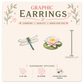Dragonfly & Water Lily Graphic Earrings/ Lapel Pin