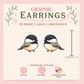 Chickadee Bird Graphic Earrings/ Lapel Pin