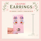 Pastel Rainbow Ghost Cat Dangle Earrings