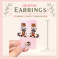 Ghost Raccoon Halloween Dangle Earrings