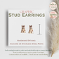 Siberian Husky Graphic Earrings/ Lapel Pin